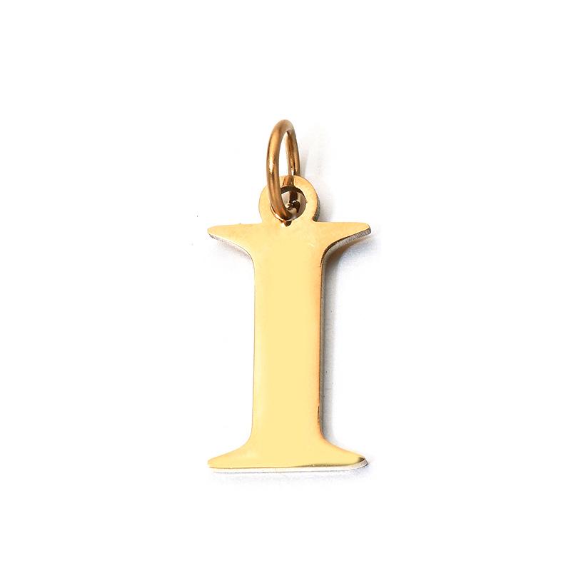 DIY 26-Letter Clavicle Chain Pendant: Personalized Stainless Steel Jewelry with a European and American Design Touch