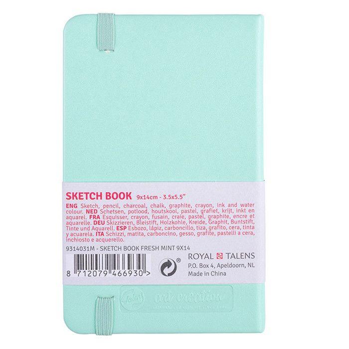 Carnet Croquis 9x14 cm - 80 feuilles - 140g - Menthe - Royal Talens