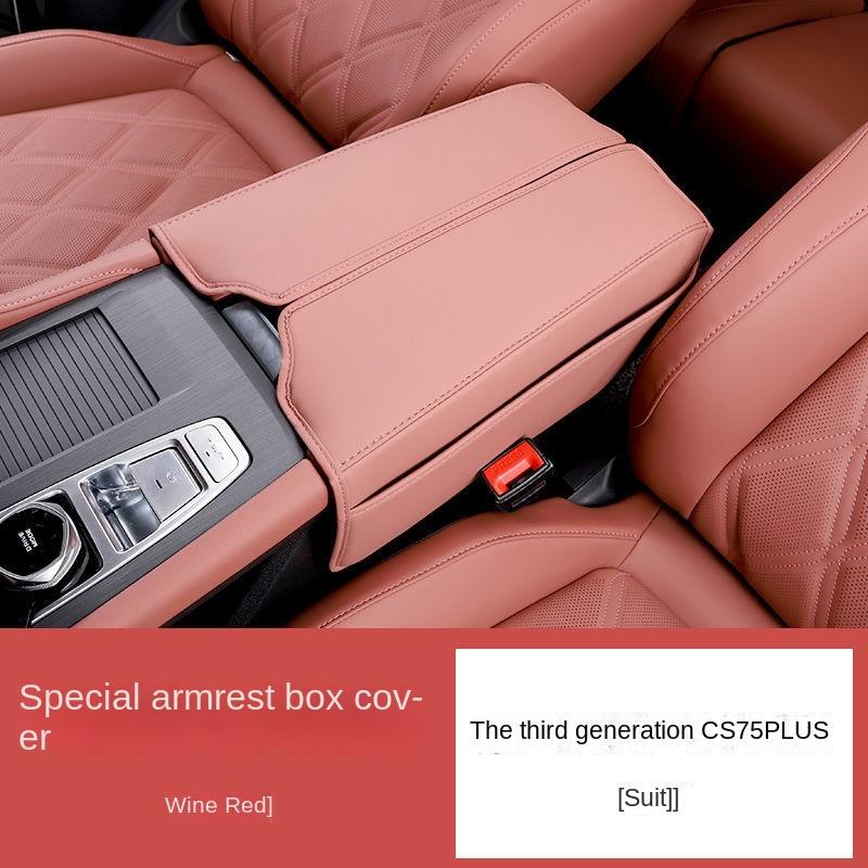 For Chana Changan CS75 PLUS 2026 2026 2026 Car Auto Armrest Box Cover Mad Protective Pad Storage Bag Stowing Tyding