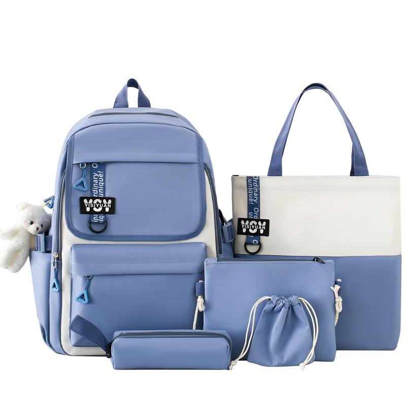 Vierteiliger Schulrucksack für Damen