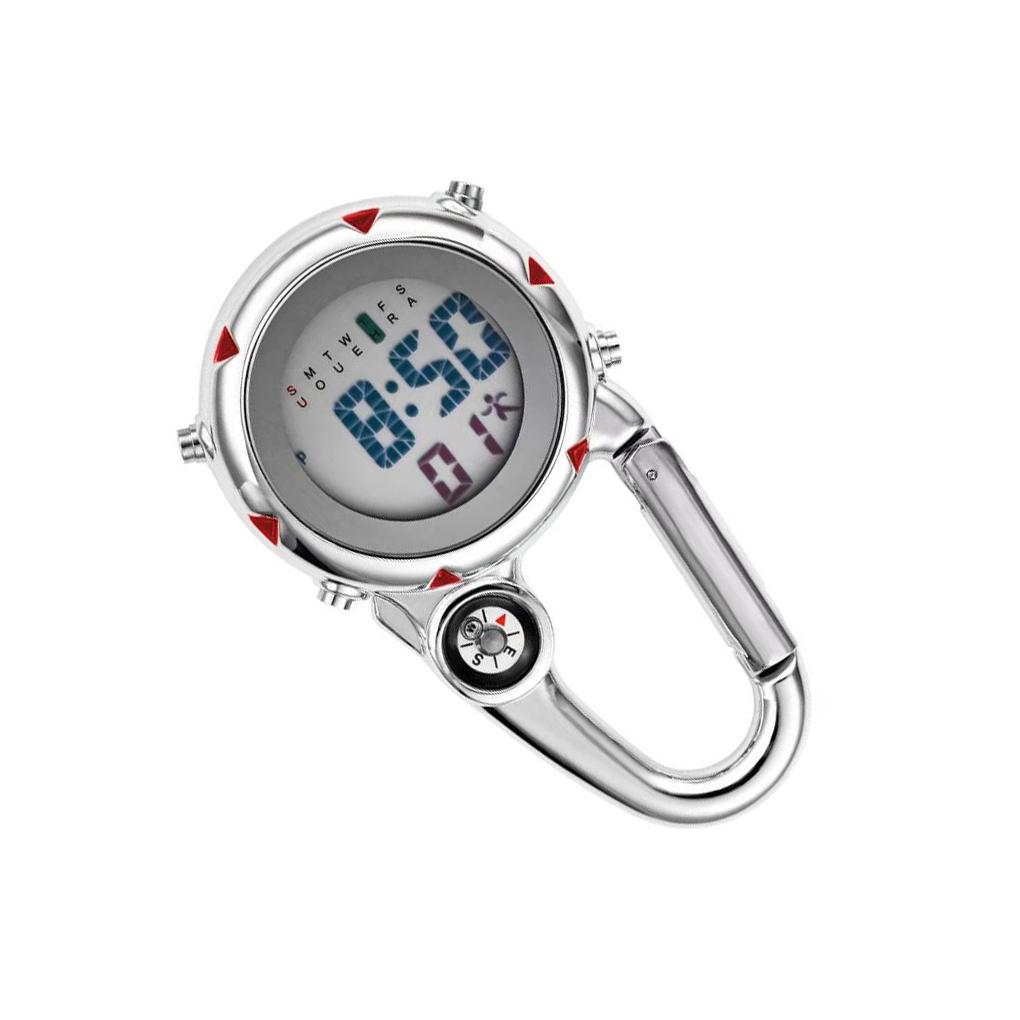 

Цифровые часы с карабином, светящиеся часы, компасы, часы красный