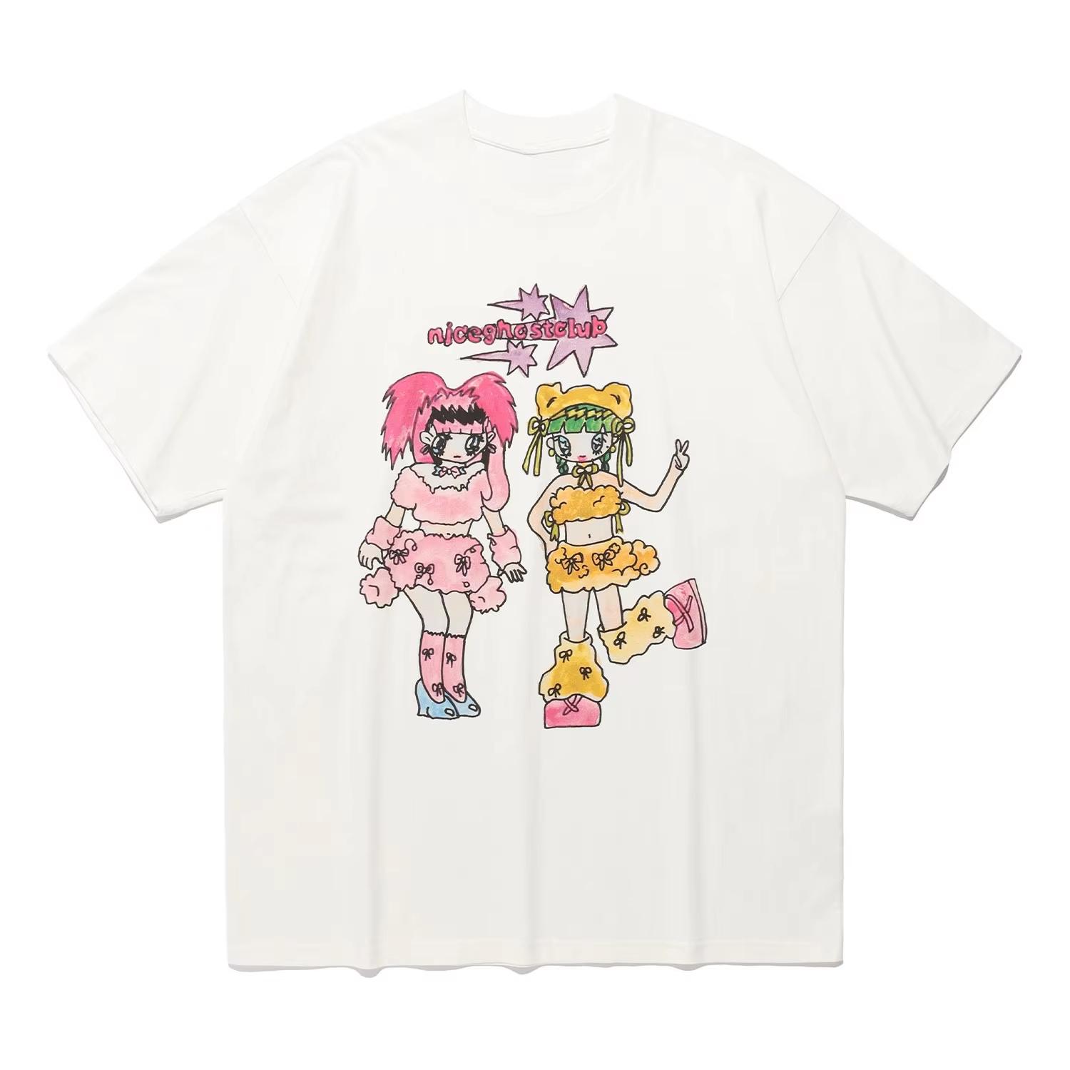 

Women s Cotton T-Shirt Tee Casual Short Sleeve Crewneck Top Fashion Streetwear Summer T-shirt Graphic T Shirts Harajuku Y2K S