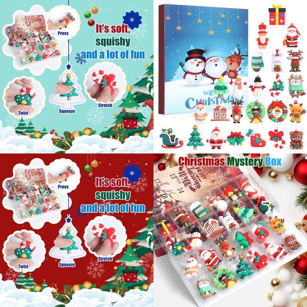 Christmas Party Pvc 3d Hanging Decorations For Advent Calendar And Holiday Festivities