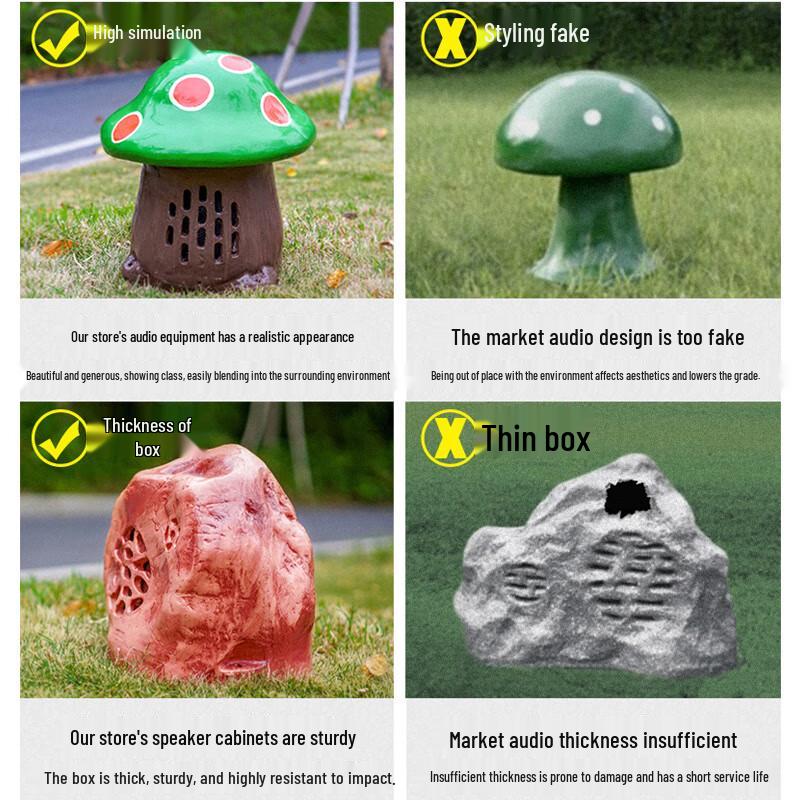 SAST Outdoor Landscape Rock Speaker CN Plug (adapter Included) (CN Version)