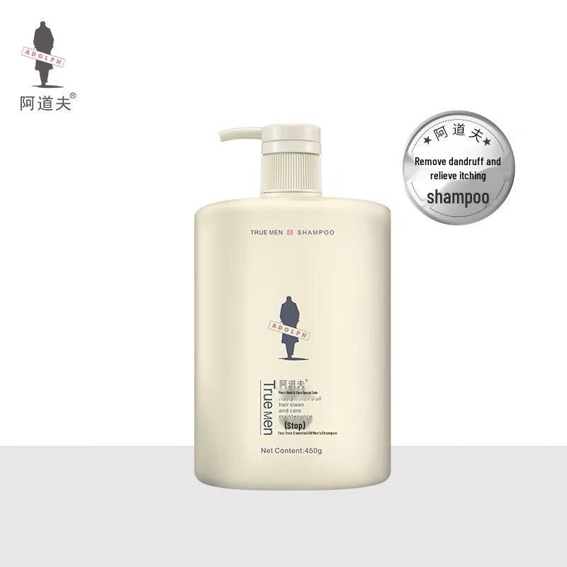 Adolph Men s Tea Tree Anti-Dandruff & Itch Relief Shampoo 450ml