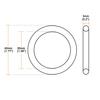uxcell O-Ring Nitrile Rubber Metric Sealing Gasket 45mm Outer Diameter 35mm Inner Diameter 5mm Width 10pcs