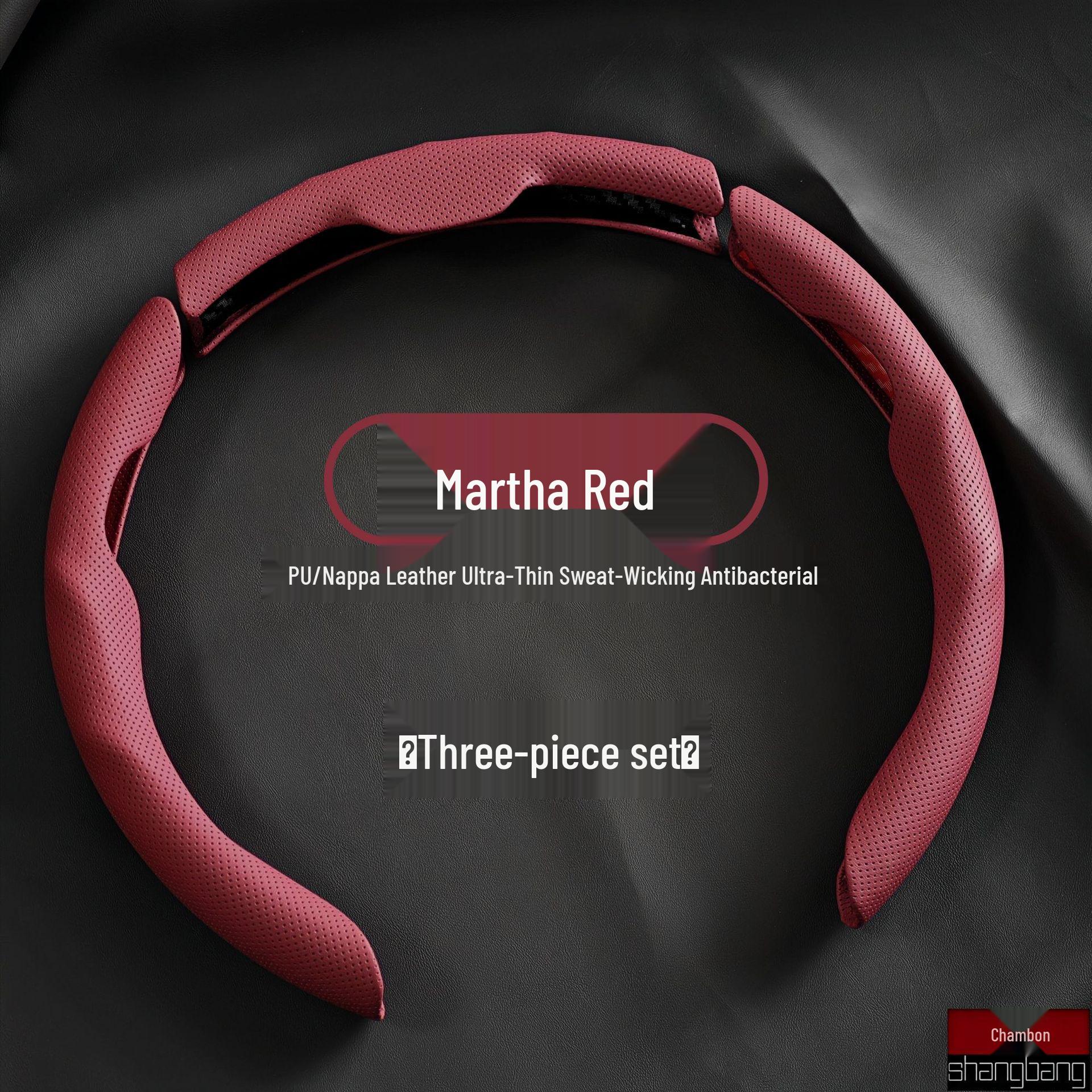 Дышащая оплетка на руль из кожи наппа, впитывающая пот, всесезонная, универсальная 38cm