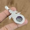Natural Lepidolite Gemstone Pendant 925 Sterling Silver Indian Jewelry For Women