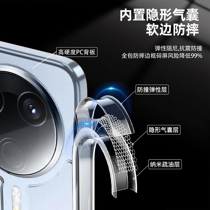 Applicable Xiaomi Redmi K80Pro armor mobile phone case magsafe magnetic red rice note14Pro protective case