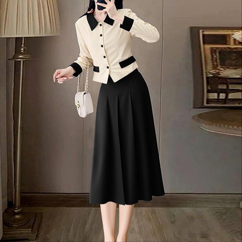 ZANZEA Women Long Sleeve Blouse and Skirts Casual Two Piece Suit Sets