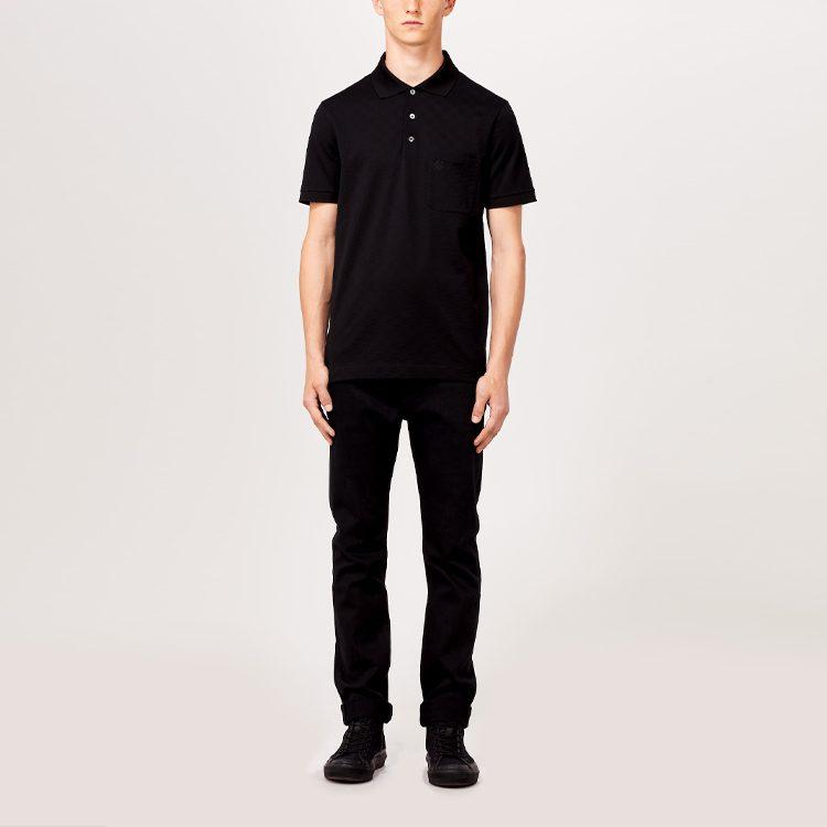 Louis Vuitton SS23 Polo Shirt Men's Black 1A04YK