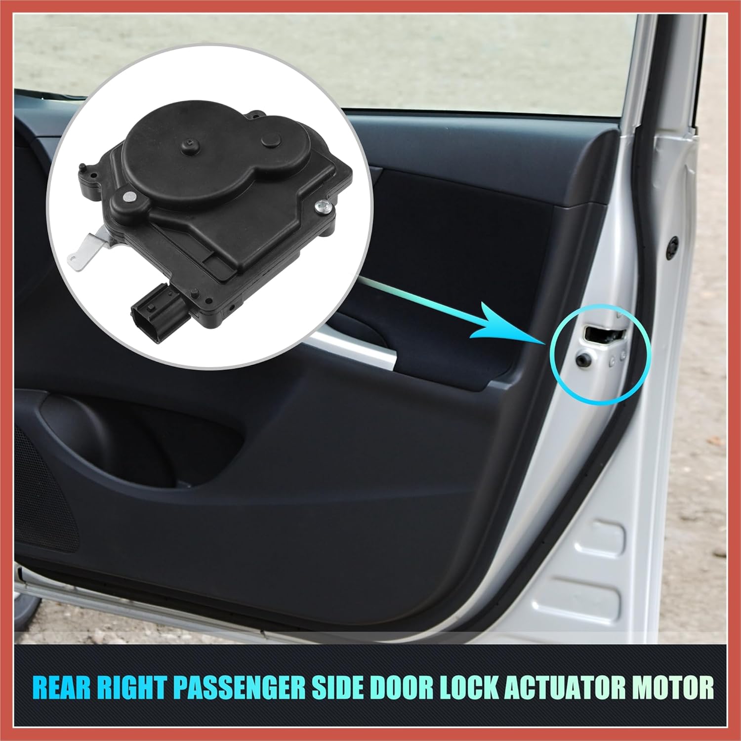 ACROPIX Rear Right Passenger Side Power Door Lock Actuator Motor for Honda Odyssey 2005-2010 5-Door Side Slide Door Lock Door Latch Actuator Assembly