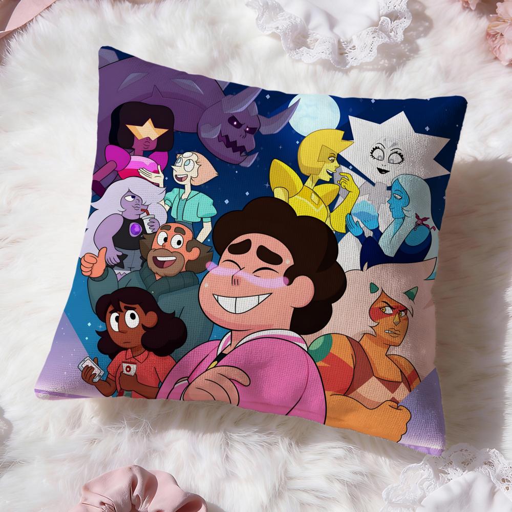 S-Steven Universe FutureS Cushion Cover Premium Comfort Reversible Pillow Cove -Two in One Design for Any Room & Car Interior