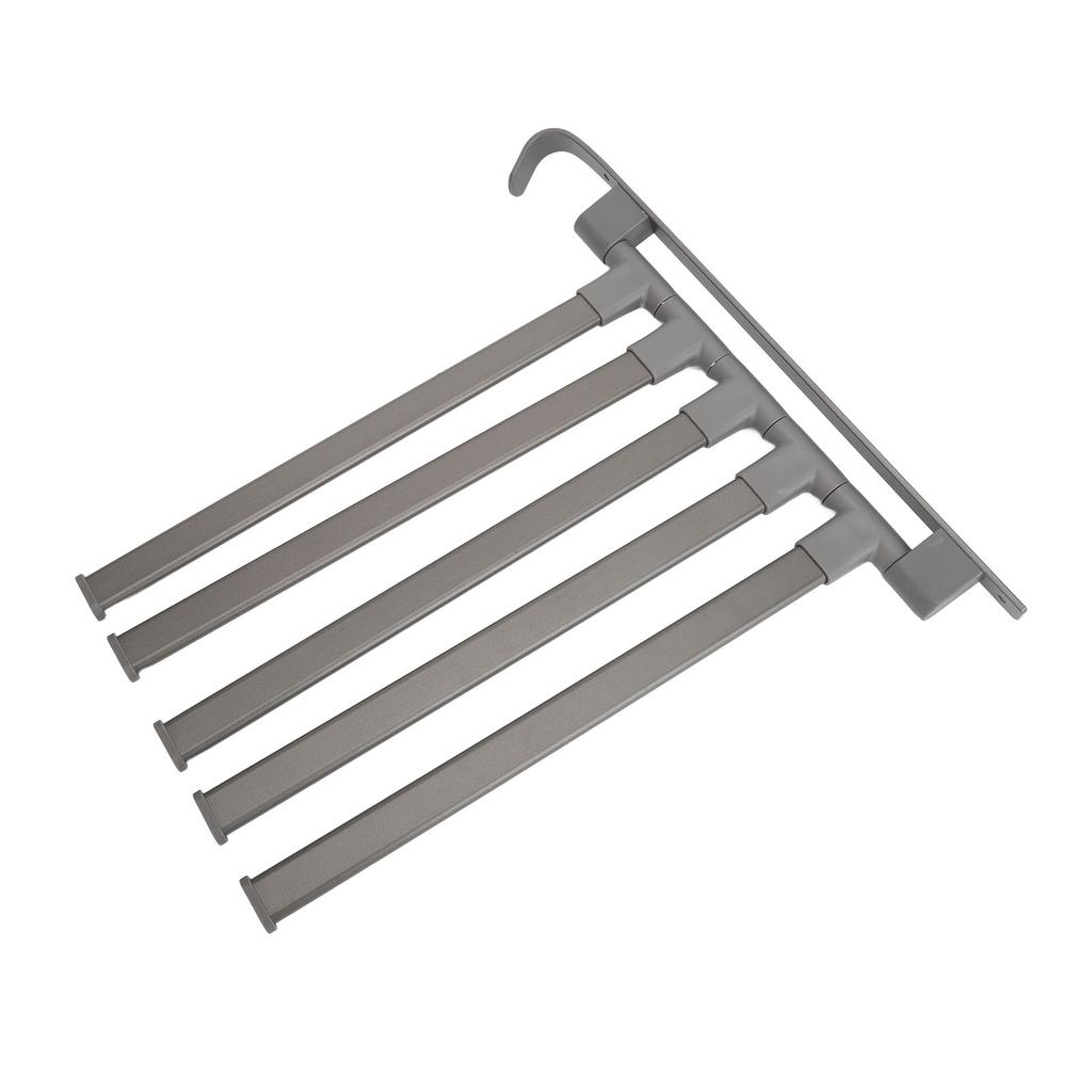 Towel Rack 5 Arm   Towel Bar Wall Mounted Punch   Bathroom Dual Use Storage Rack