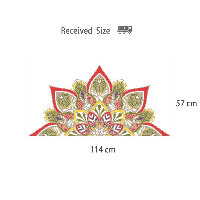 Colorful Mandala Lotus Flowers Wall Sticker Symbol Namaste Removable Vinyl Decal Decor Bedroom Meditation Yoga Studio Posters