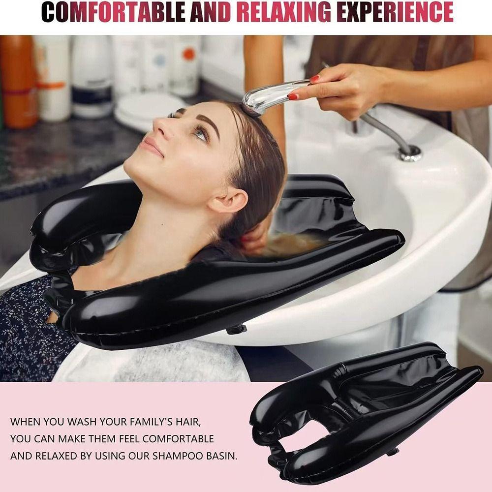Portable Inflatable Hair Washing Basin Convenient Hair Bathtub Durable Bed Shampoo Basin  Baby Care
