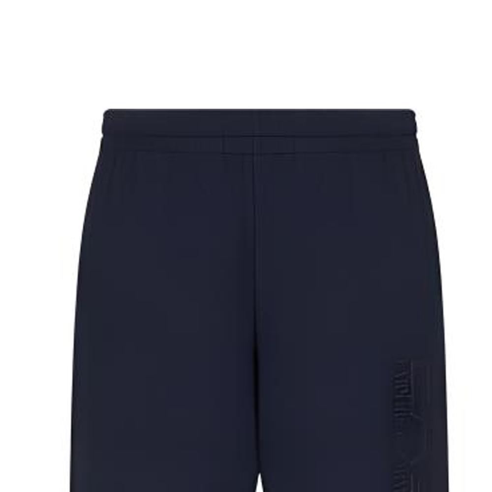Emporio Armani EA7 SS25 Solid Color Logo Letter Elastic Waist Tapered Jogger Pants Men Bottoms Navy-Blue 7M000233-AF13512-UB1002
