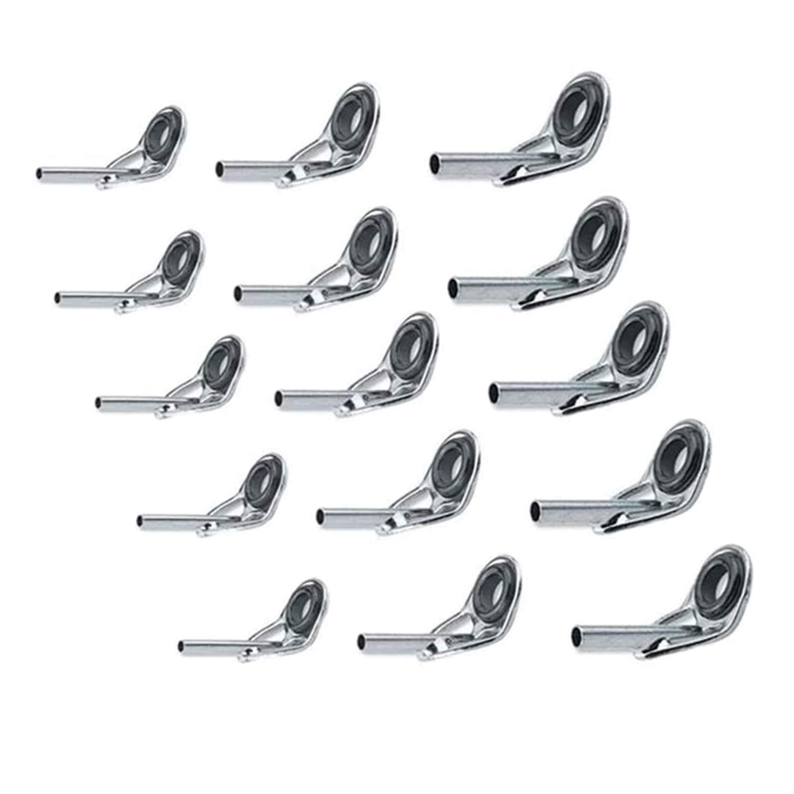 YFFSFDC Top Guide Set of 15 Rod Guide Sterence Fishing 0.9mm, 1.2mm, 1.4mm