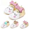 Toddler Baby Girl Shoes Plush PU Shoes Soft Bottom Crib Shoes Spring First Walkers 0-18M