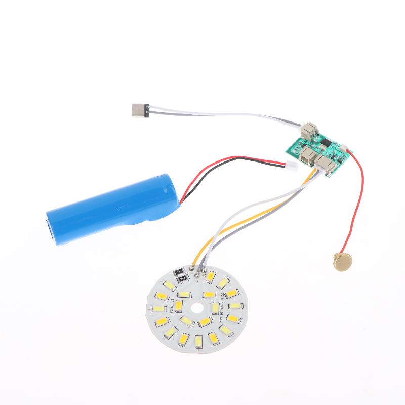 1 Set LED Light Panel Dimming Controller Remote Control 5V Light Source Three Color Change With ON/OFF Touch Switch Charge Typec
