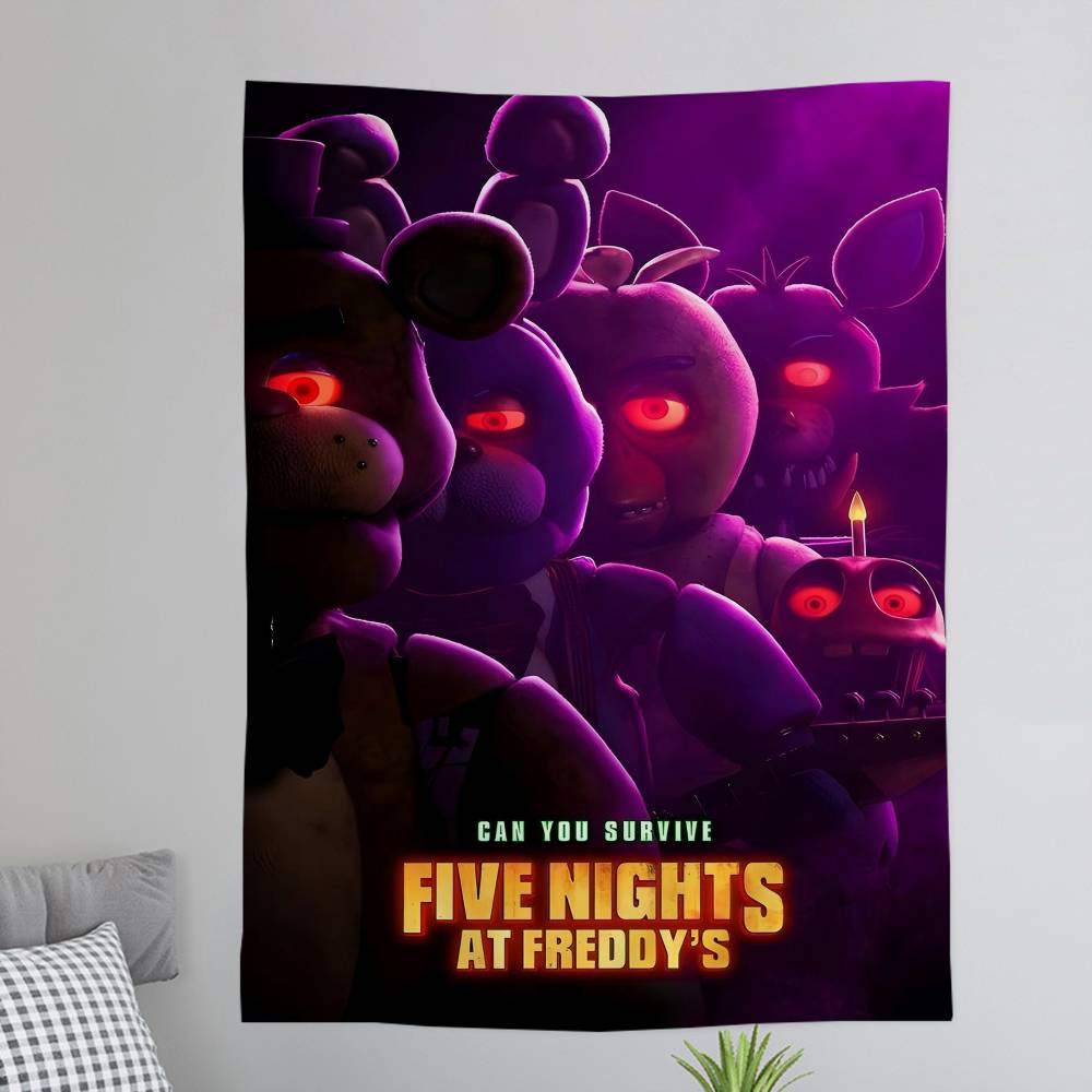 Fnaf Five-nights-At-Freddys Anime Tapestry Hippie Flower Wall Carpets Dorm Decor Cheap Hippie Wall Hanging