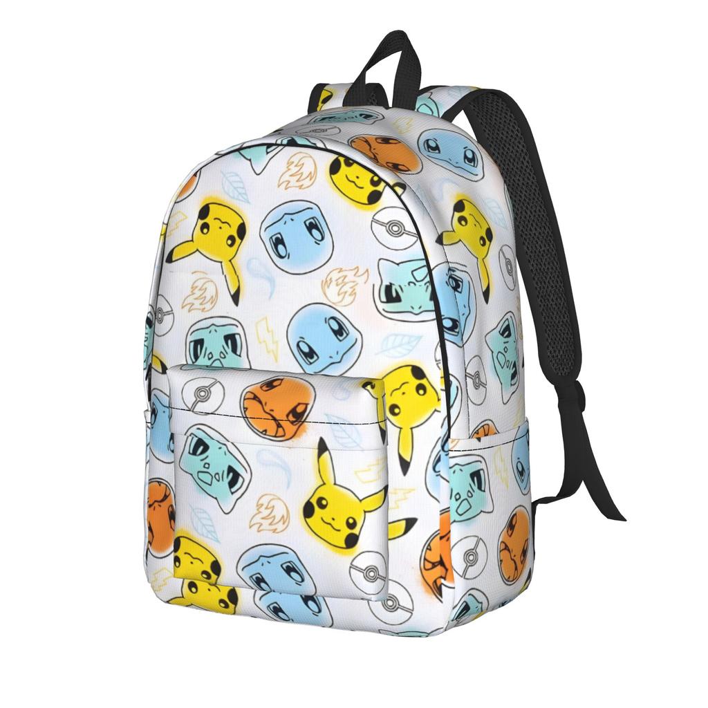 Cute Monsters Cartoon Backpack for Men Women Fashion High School Business Daypack Pokemoned Laptop Computer Shoulder Bag
