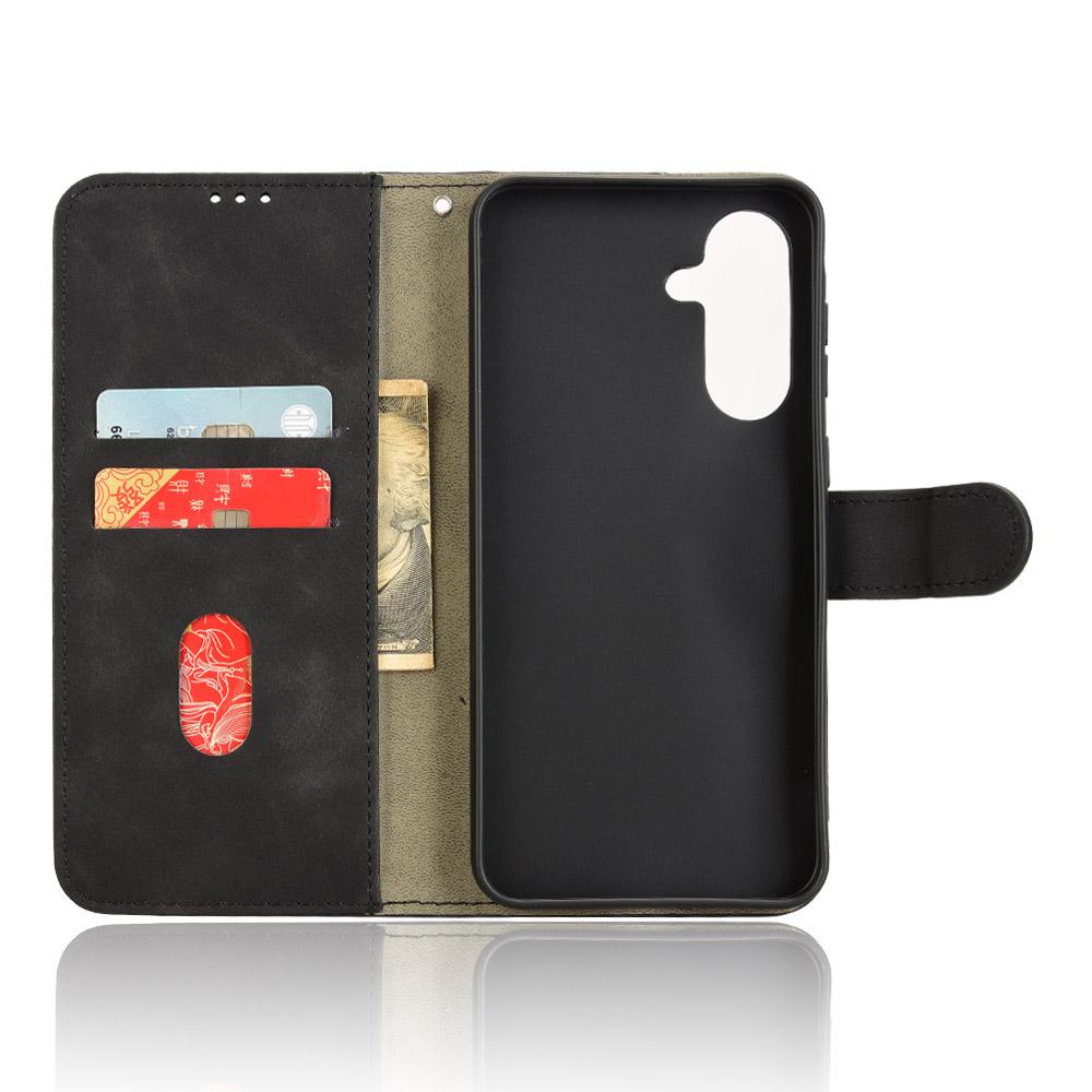 For Samsung Galaxy A56 5G Leather Case Skin-Feel Anti-Drop Wallet Flip Phone Cover
