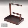 hardwood Wood Bracelet Holder, Jewelry Organizer, Desktop Display Tray Brown
