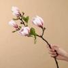 Kytice magnolií z hedvábí Real Touch Odolná vůči vyblednutí Simulované orchideje Svatba Dekorace