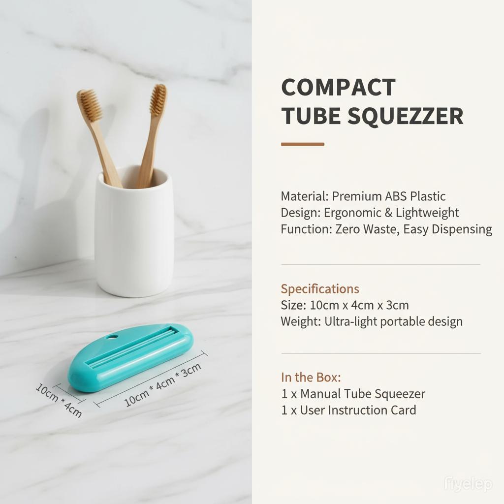 Multifunction Manual Toothpaste Dispenser Tube Clips Facial Cleanser Dispenser Squeezer Bathroom Accessories Easy To Use NoWaste