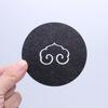 Pabei 9cm Round Hollow Felt Drink Coaster