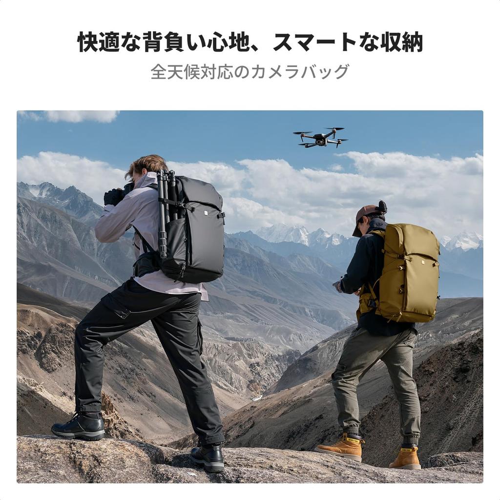 Cámara Concept Camera 30L Grande Cabe y Otras SLR Mochila de Aventura para Fotografía de Negocios y Profesional al Aire Libre Bolsa K&F, Mochila, Capacidad,