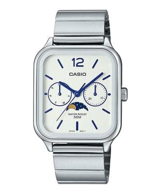 Casio Hodinky Bílé Stříbrné Klasické Pánské - MTP-M305D-7AVDF Ciferník, Náramek, Stříbrné,