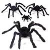 Horror Atmosphere Prank Props Halloween Decoration Black Plush Spider Bar Ornament Haunted House