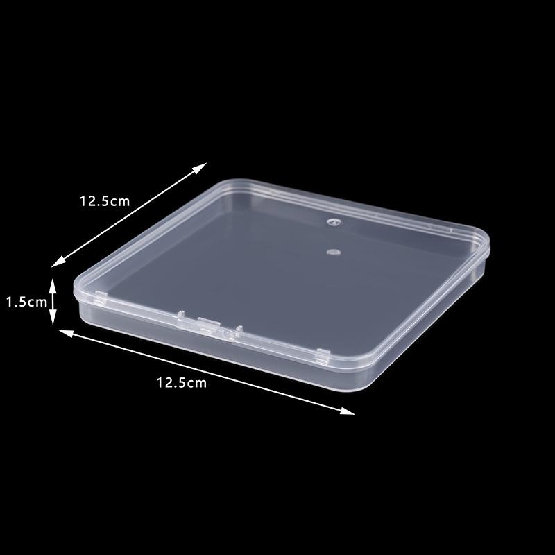 Rectangular Translucent PP Plastic Storage Box with Lid for Jewelry and Small Parts