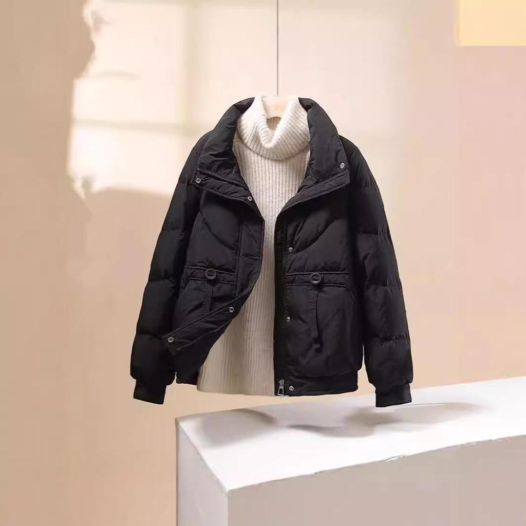 25 New Styles, Down and Cotton Jacket, Women, Winter Thick, Stand Up Collar, Casual Cotton Jacket, Loose, Cotton Coat Jacket, Simple Design