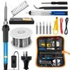 60W Adjustable Electric Soldering Iron Kit, 16-Piece, for Home Welding and Repair