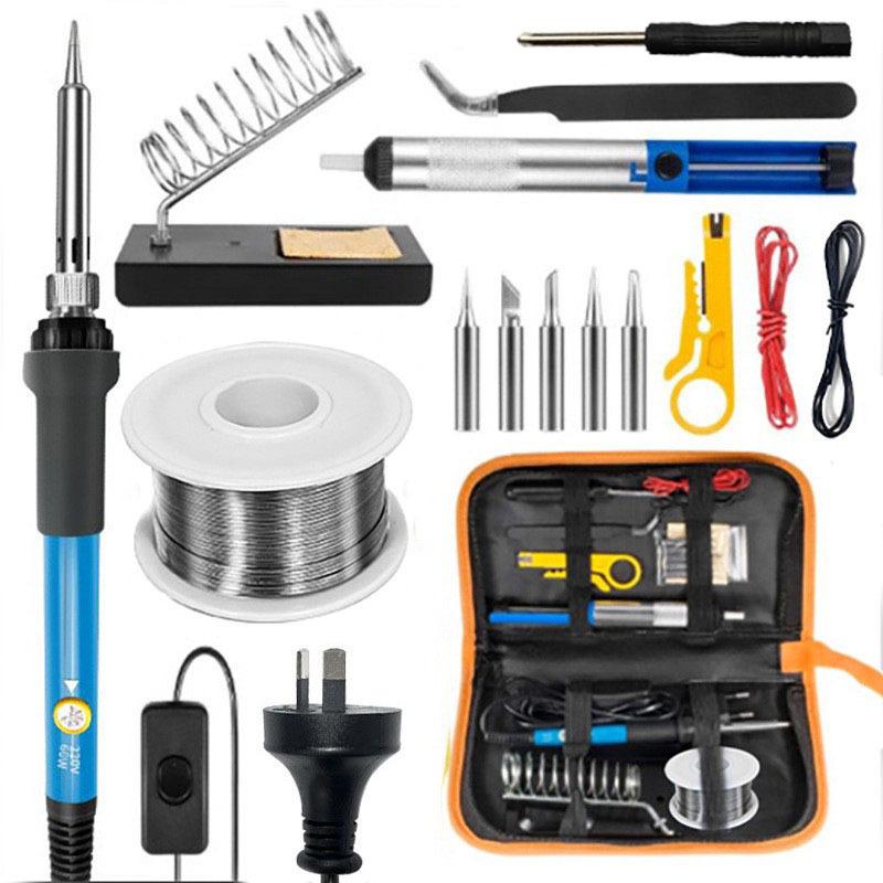 60W Adjustable Electric Soldering Iron Kit, 16-Piece, for Home Welding and Repair