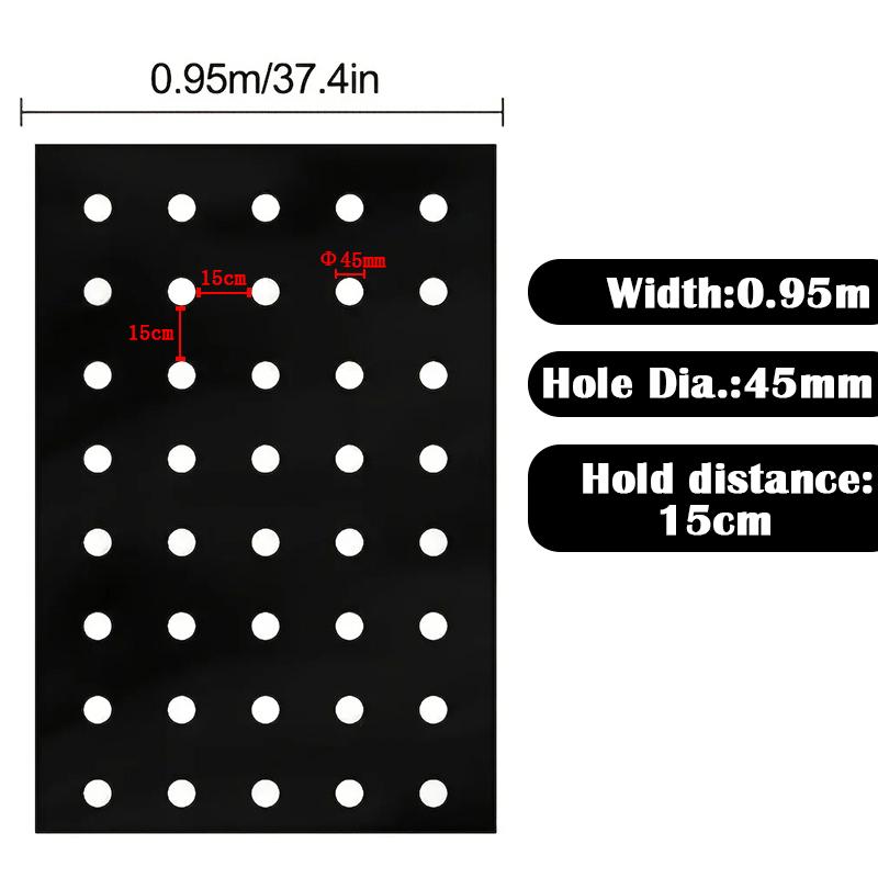 5~30M 5-Holes Black Plastic Mulch Film Perforated Greenhouse Vegetables Plant Keep Warm Film Agricultural Seedling Moisture Film