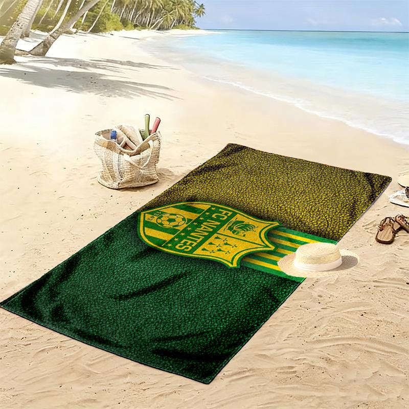 FC Nantes Print Beach Towel, Large Soft Quick Dry Towel for Beach Camping Swimming
