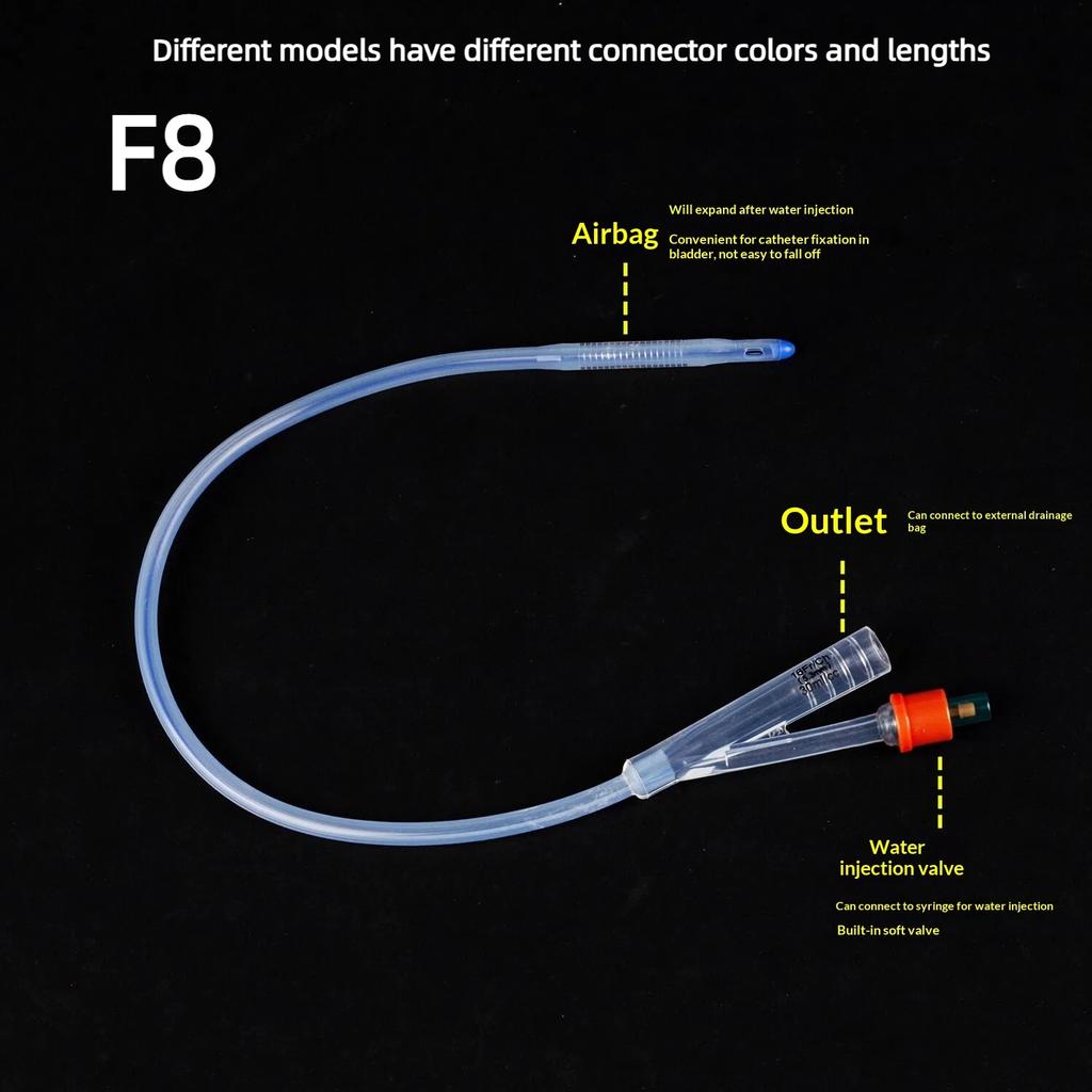 1 Pezzo 2 Vie 3 Vie Cateteri Urinari Monouso Medici in Silicone Catetere di Foley Tubo di Lavaggio Materiali di Consumo per Insegnamento