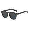  Retro Round Men Polarized Sunglasses Shades UV400 Fashion Brand Designer Matte Blue Women Rivets Sun Glasses