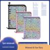 A5 Szeroki Bullet Journal Laserowa Gwiazda 6-Dziurkowy Binder na Zamki Błyskawiczne i Album na Zdjęcia ze Naklejkami