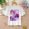 K-pop Demon Hunters White T-shirts for Girls Anime Cartoon Cute Short Sleeved Shirt Children Summer Fashion Sweet T-shirt Gifts