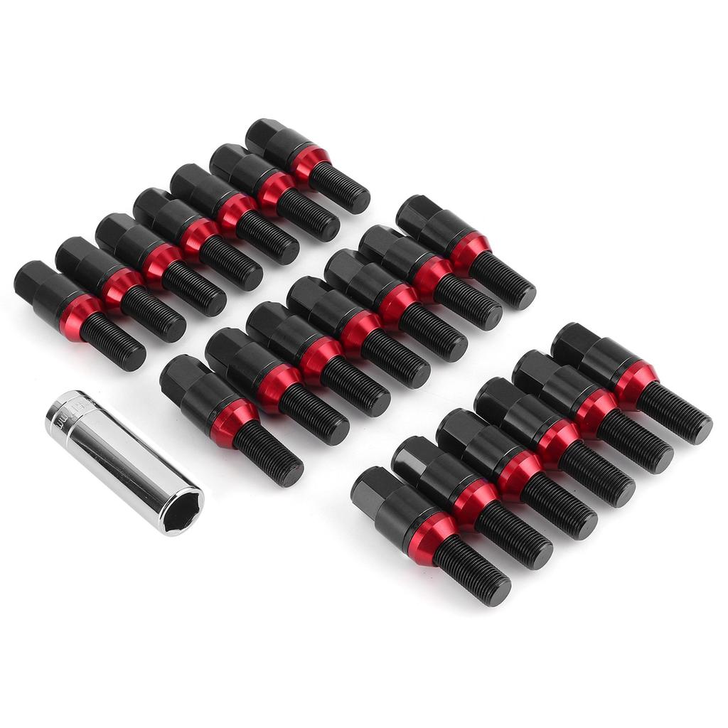 20 Stück Radschrauben Stehbolzen Tuner-Stil Radschraubenmuttern M14x1.25 Gewinde Passend für M3 F80 M2 F22/F23 Schwarz