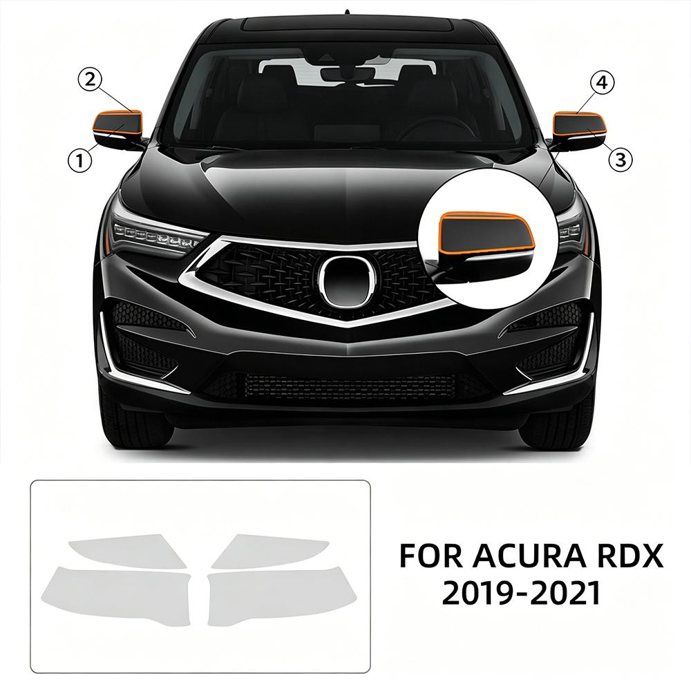 TPU Car Headlight Protective Film For Acura RDX MDX Integra 2019-2021 Transport & Smoke Anti-Scratch Auto External Accessories.