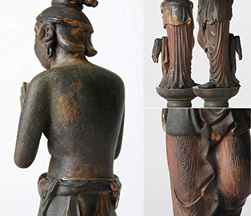 ISUM TanaCOCORO [Palm] Kannon Bodhisattva & Seishi Bodhisattva (Set of 2) - Buddhist Statues, National Treasures, ISUM (Kannon Bodhisattva & Seishi Bo
