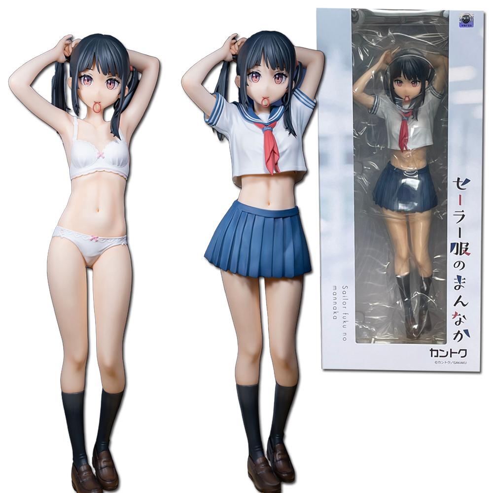 Sexy Anime Figur in einem Matrosenanzug Kawaii Mädchen Figuren Dekoration Modell Japanische Puppen Hentai Erwachsenen Spielzeug 28cm PVC