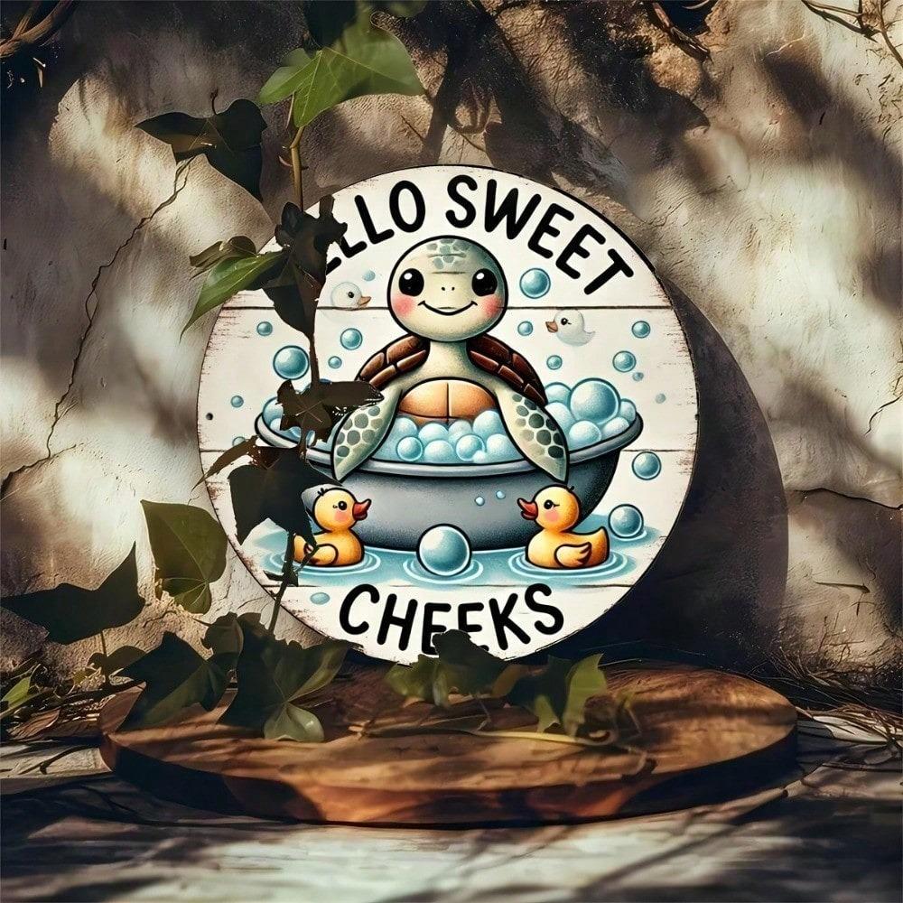 Vintage Coastal Metal Tin Sign 8x8 Rust-Resistant Ocean Wall Art Retro Beach House Decor Aluminum Plaque