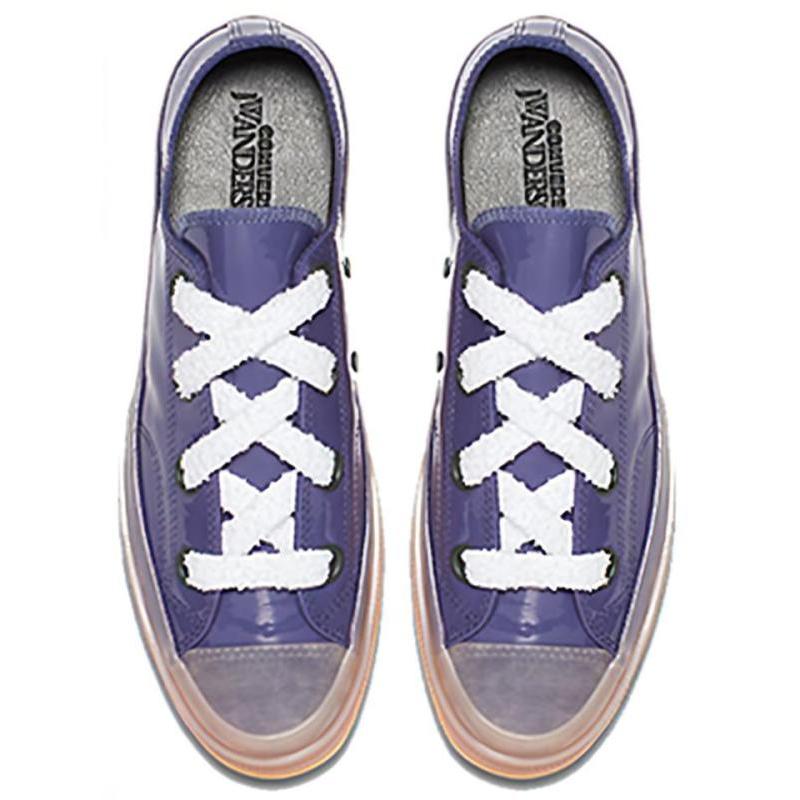 JW Anderson x Converse 1970s Patent Leather Chuck 70 Low Top Vintage Casual Low-Top Board Shoes Unisex Purple